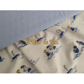 POPELIN NIÑOS EN LA PLAYA 25 CMS