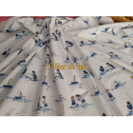 POPELIN NIÑOS EN LA PLAYA 25 CMS