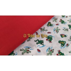 ESTAMPADO RANAS 25 CMS