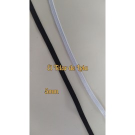 ELASTICO PLANO 5MM BLANCO