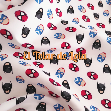 CARAS SUPERHEROES COLORES 25 CMS