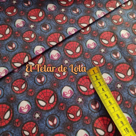 ESTAMPADO CARAS SPIDERMAN 25 CMS