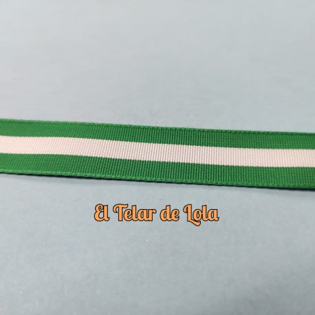 CINTA BANDERA ANDALUCIA 15MM