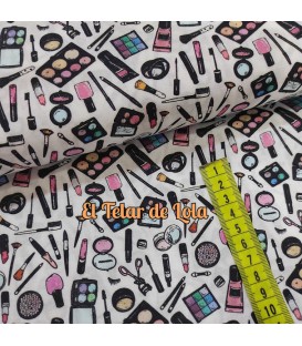 ESTAMPADO MAQUILLAJE FONDO BLANCO