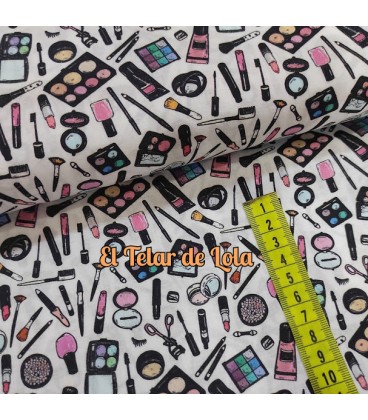 ESTAMPADO MAQUILLAJE FONDO BLANCO