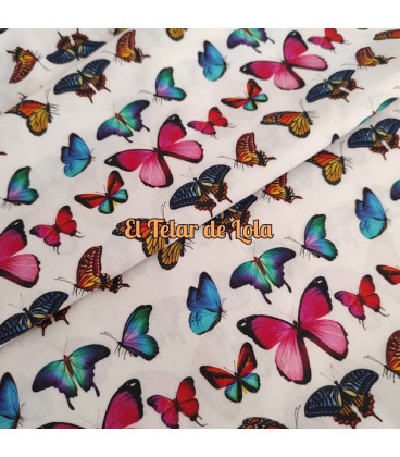 ALGODON MARIPOSAS BRILLANTES
