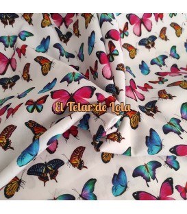 ALGODON MARIPOSAS BRILLANTES