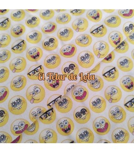 ESTAMPADO EMOJIS F/ BLANCO