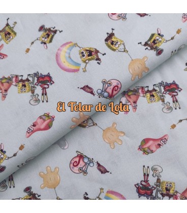 ESTAMPADO BOB ESPONJA F/CELESTE