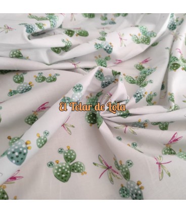POPELIN ALGODON ESTAMPADO CACTUS