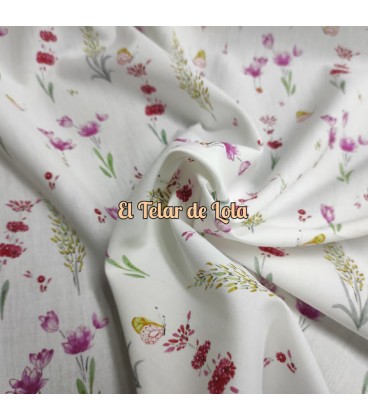 POPELIN FLORAL F/BLANCO