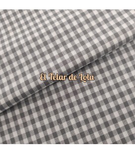 VICHY ALGODON 5MM GRIS