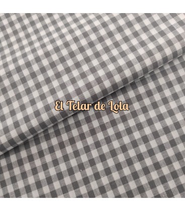 VICHY ALGODON 5MM GRIS