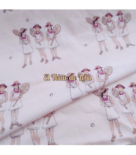 POPELIN NIÑAS TENIS 25 CMS