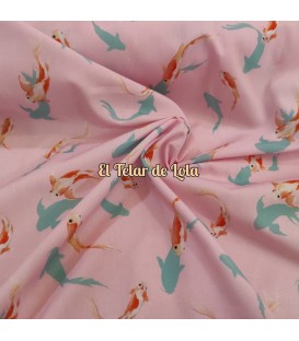 ALGODON TRUCHAS ROSAS 25 CMS