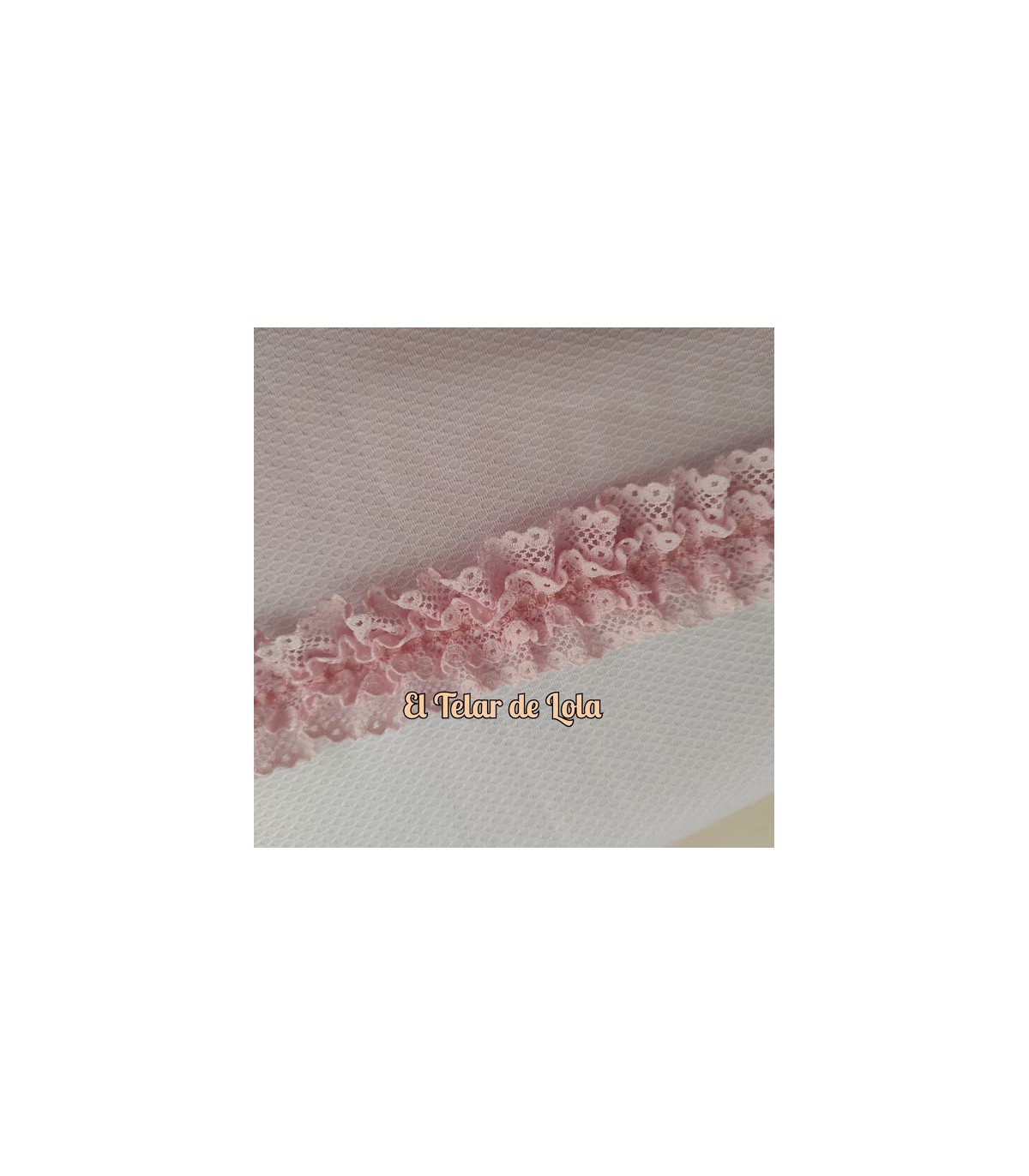 FRUNCIDO DE NYLON DOBLE ROSA