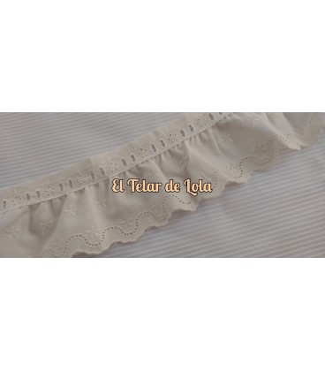 TIRA BORDADA C/ PASACINTAS ONDULINA