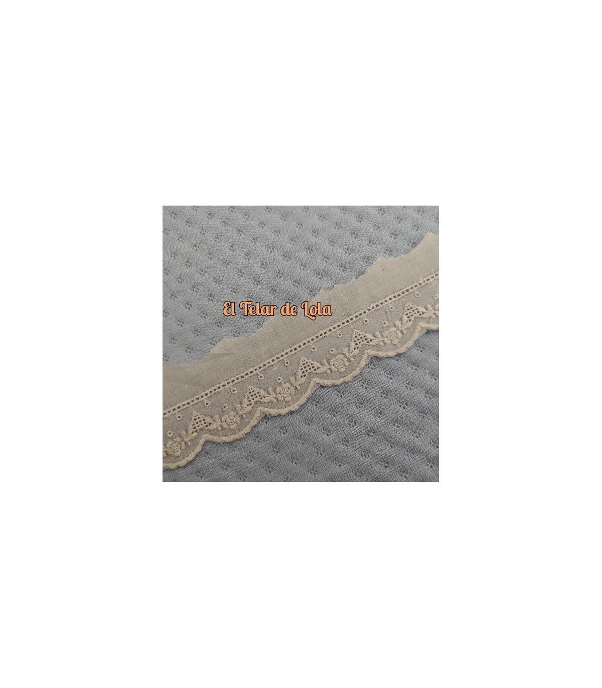 PUNTILLA BORDADA REJILLA BEIG