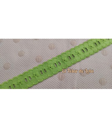 PASACINTA BORDADO VERDE LIMA