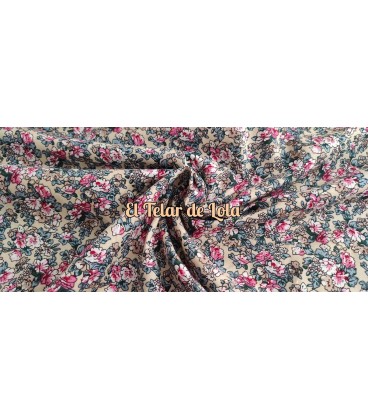 POPELIN TIPO LIBERTY FONDO CREMA