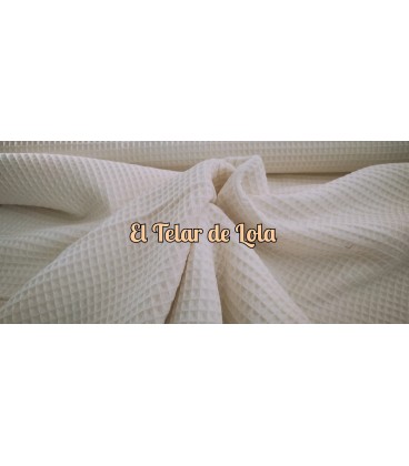 PIQUE WAFLE MARFIL