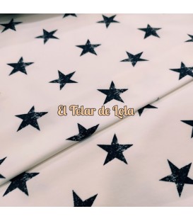FRENCH TERRY ESTRELLAS BCO/ROTO