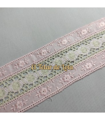 ENTREDOS ALGODON  ROSA/CAMEL