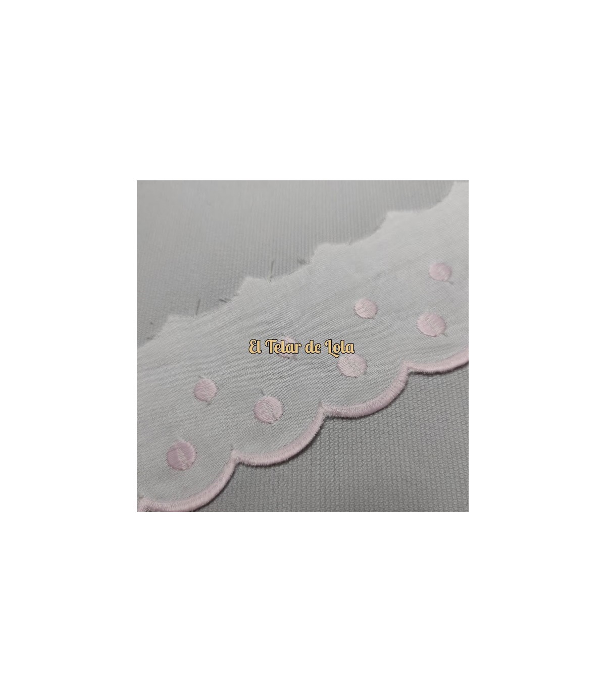 TIRA BORDADA TOPO BCA/ROSA