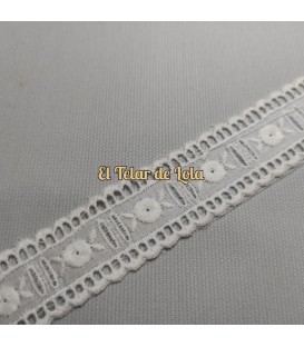 PASACINTA BORDADO BLANCO
