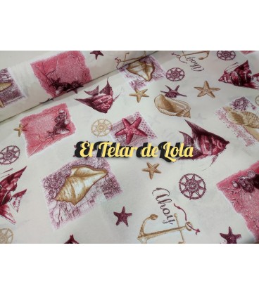 LONETA ESTRELLA MARINERA TONOS ROSADOS