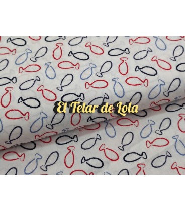 POPELIN SILUETA PECES