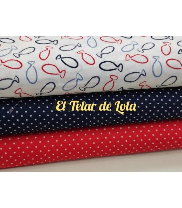 POPELIN SILUETA PECES