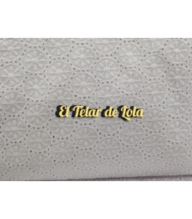 BATISTA PERFORADA CIRCULOS BLANCA