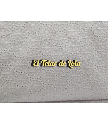 BATISTA PERFORADA CIRCULOS BLANCA