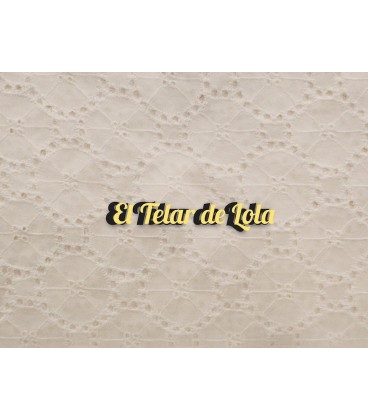 BATISTA PERFORADA CIRCULO MARFIL