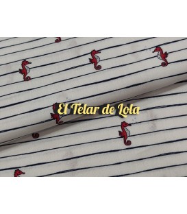 POPELIN ALGODON CABALLITOS DE MAR