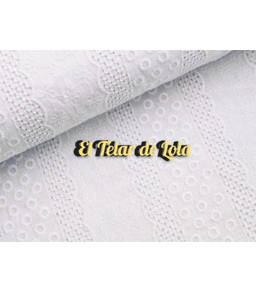 BATISTA BORDADA FRANJAS BLANCA