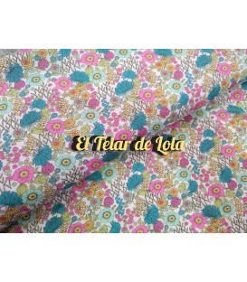 NANSOUK FLORES LILA/VERDE