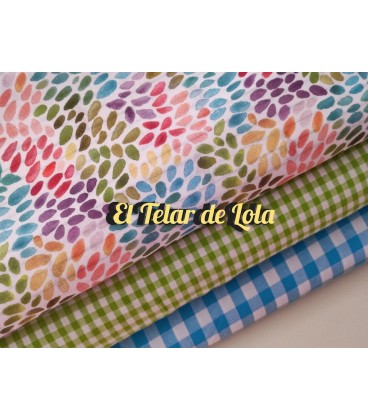 POPELIN GOTAS DE COLORES