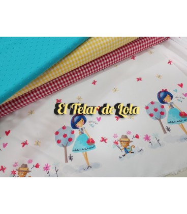 POPELIN CENEFA MUÑEQUITAS