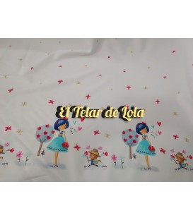 POPELIN CENEFA MUÑEQUITAS