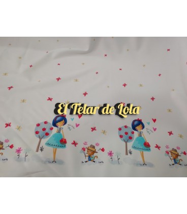 POPELIN CENEFA MUÑEQUITAS