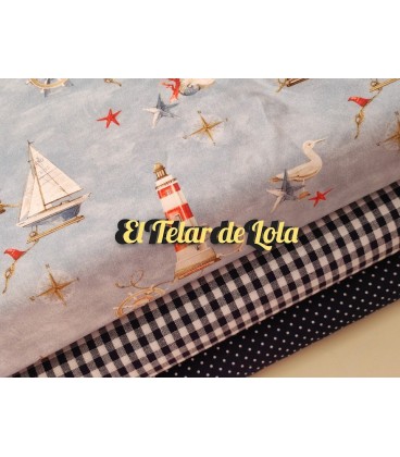 POPELIN MARINERO FAROS