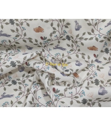 VIYELA ESTAMPADA CONEJITOS