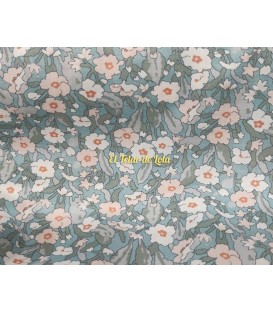 SARGA FLORES VERDE AGUA