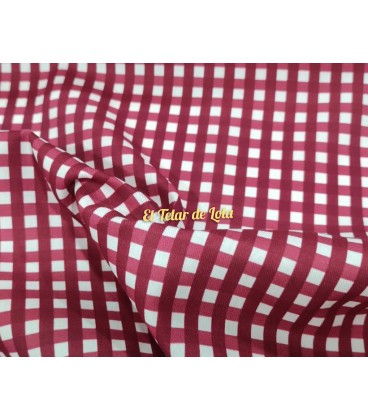 VIYELA VICHY GRANATE