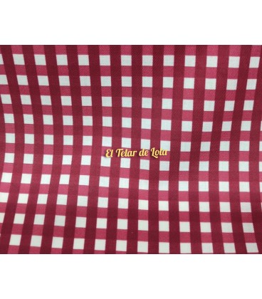 VIYELA VICHY GRANATE