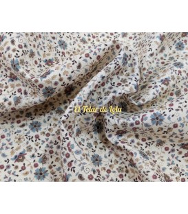 VIYELA FLOR DIMINUTA AZULONA