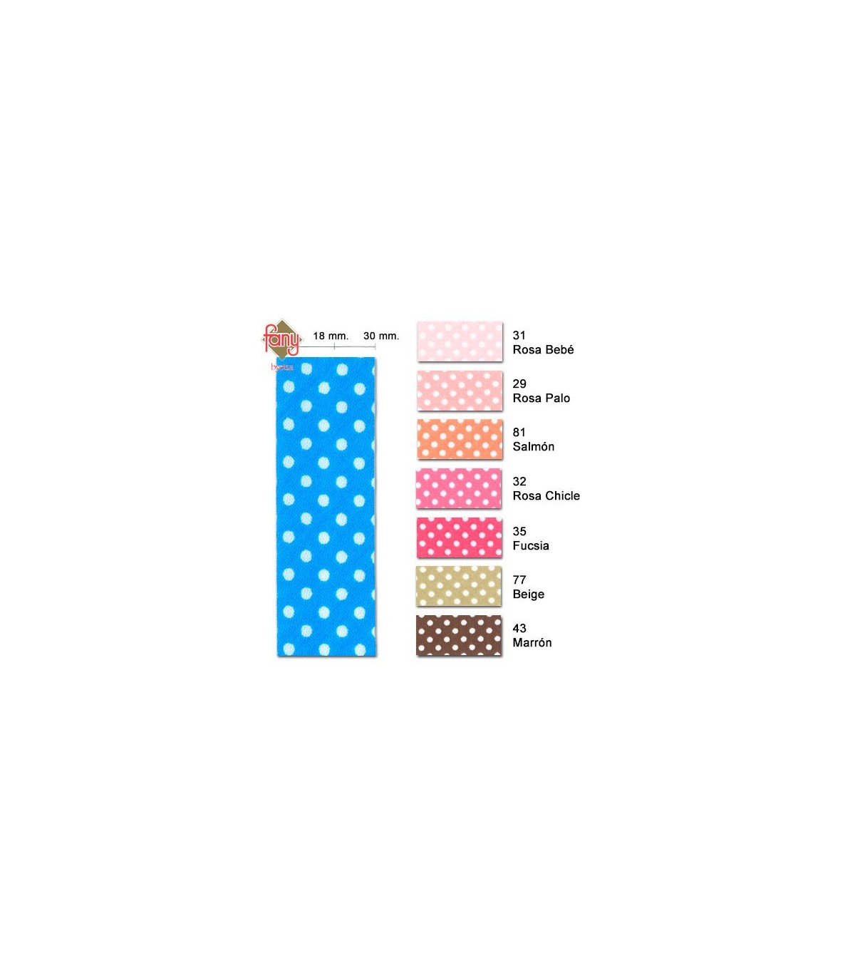 CINTA BIES 18MM LUNARES