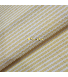 RAYA SEERSUCKER BCO/AMARILLO